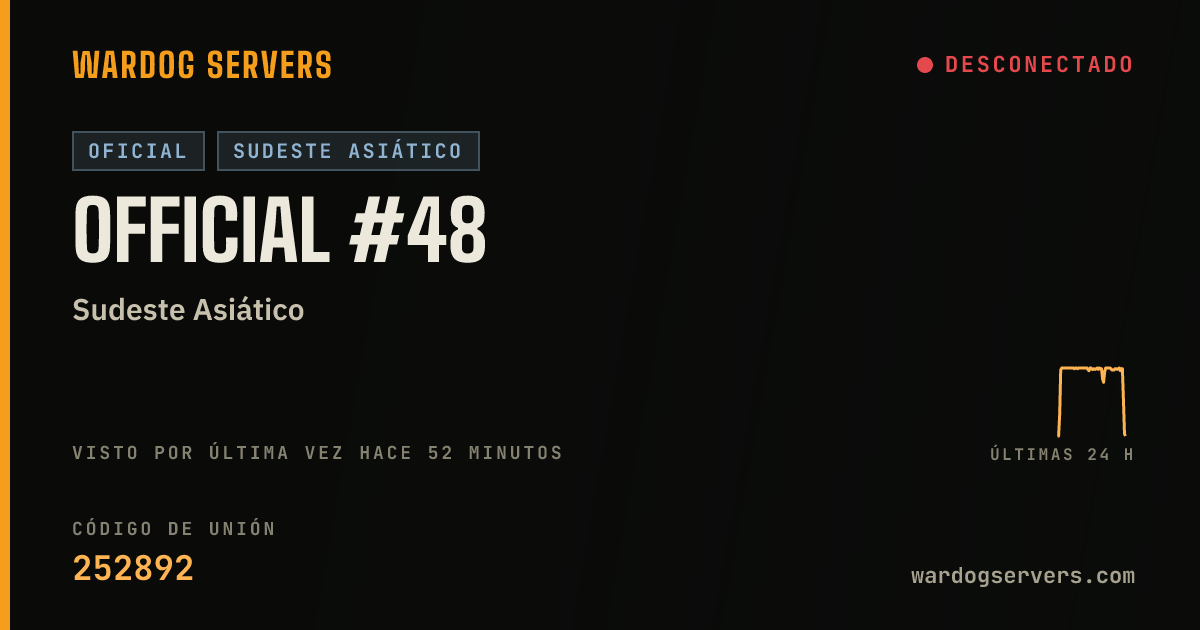 Banner de estado en vivo de Official #48