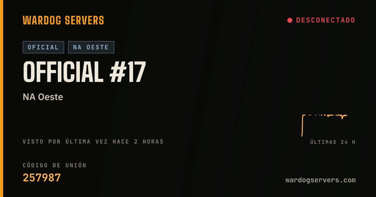 Banner de estado en vivo de Official #17