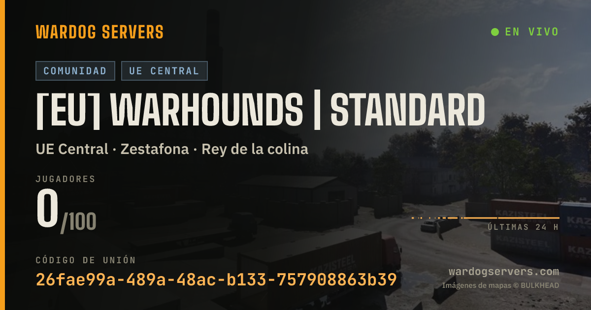 Banner de estado en vivo de [EU] WARHOUNDS | Standard