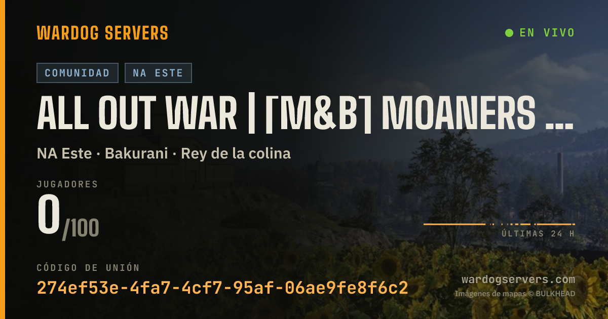 Banner de estado en vivo de ALL OUT WAR | [M&B] MOANERS & BONERS | mnb.gg