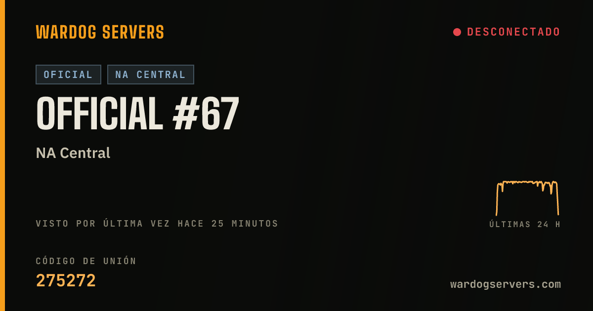 Banner de estado en vivo de Official #67