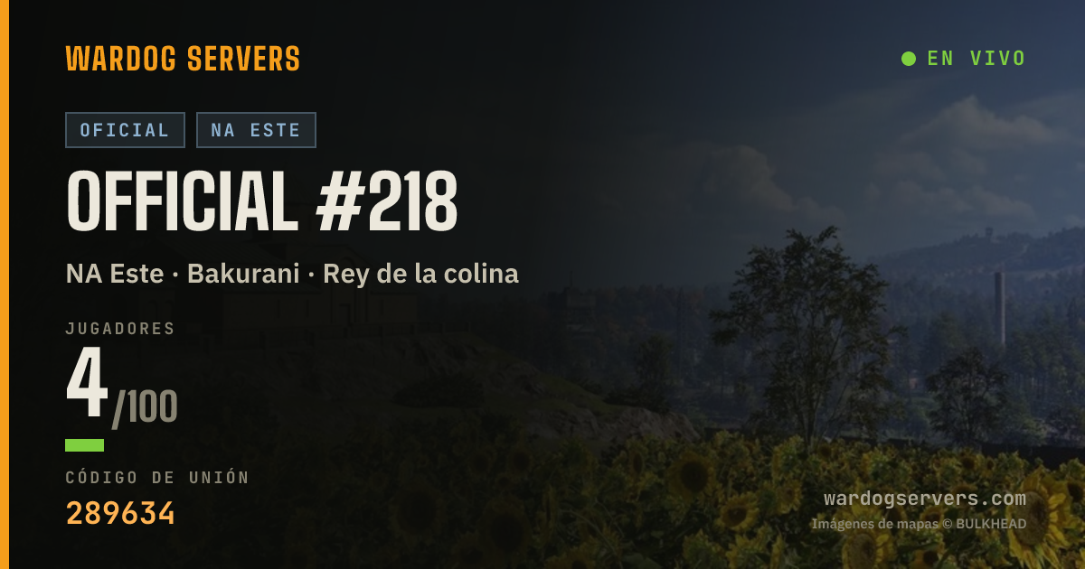 Banner de estado en vivo de Official #218
