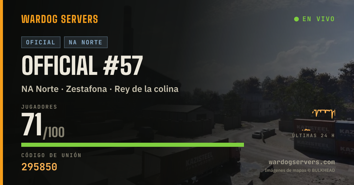 Banner de estado en vivo de Official #57