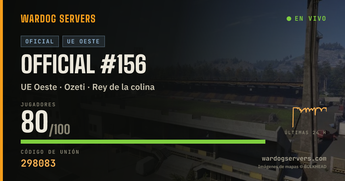 Banner de estado en vivo de Official #156