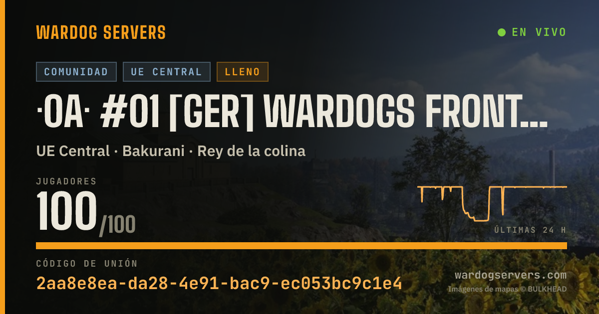 Banner de estado en vivo de ·0A· #01 [GER] Wardogs Frontline wdfrontline.com by XRealm