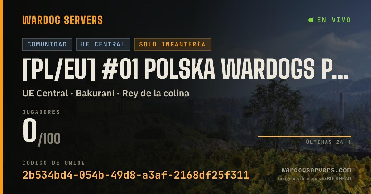 Banner de estado en vivo de [PL/EU] #01 Polska Wardogs polskawardogstc.pl | VIP za seedowani