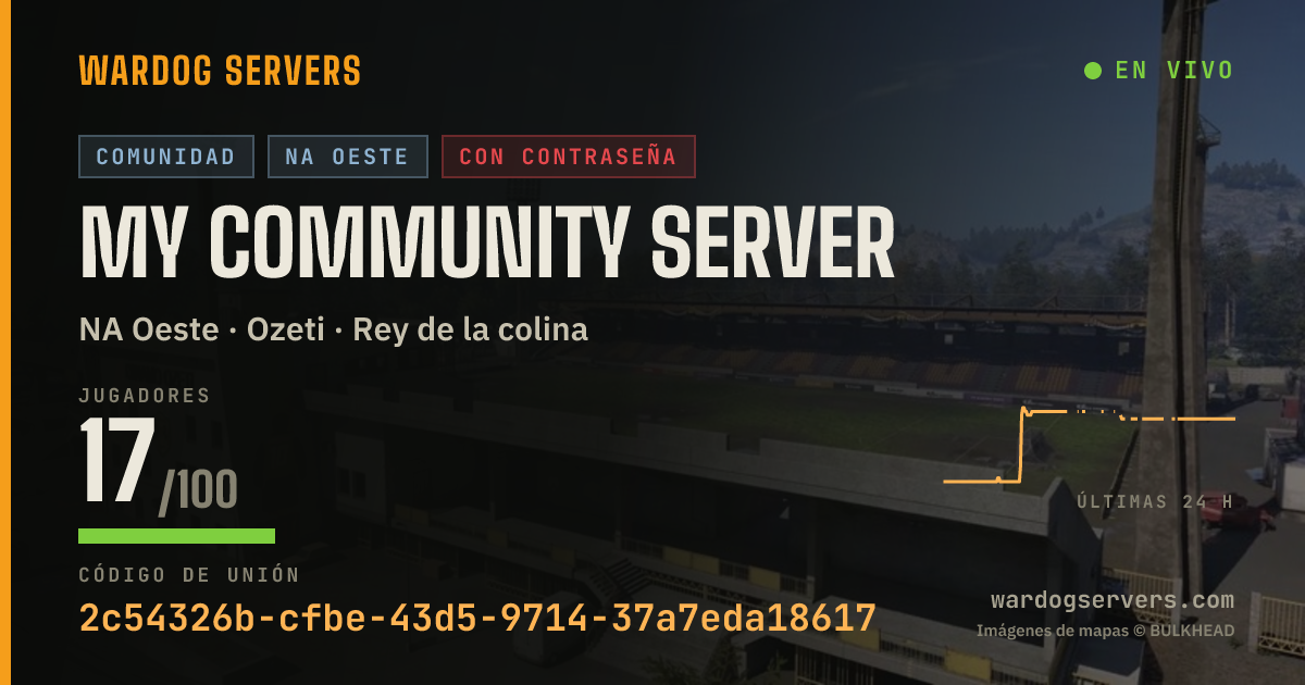 Banner de estado en vivo de My Community Server