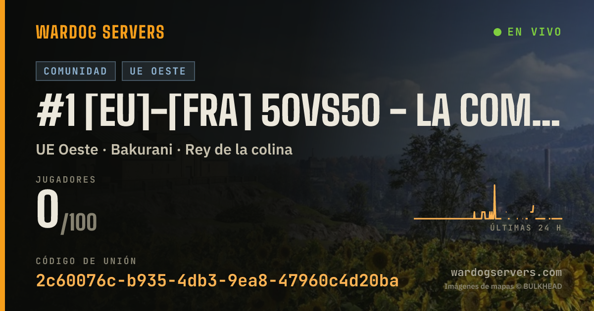 Banner de estado en vivo de #1 [EU]-[FRA] 50vs50 - La Compagnie Creole - Meteo / Infanterie