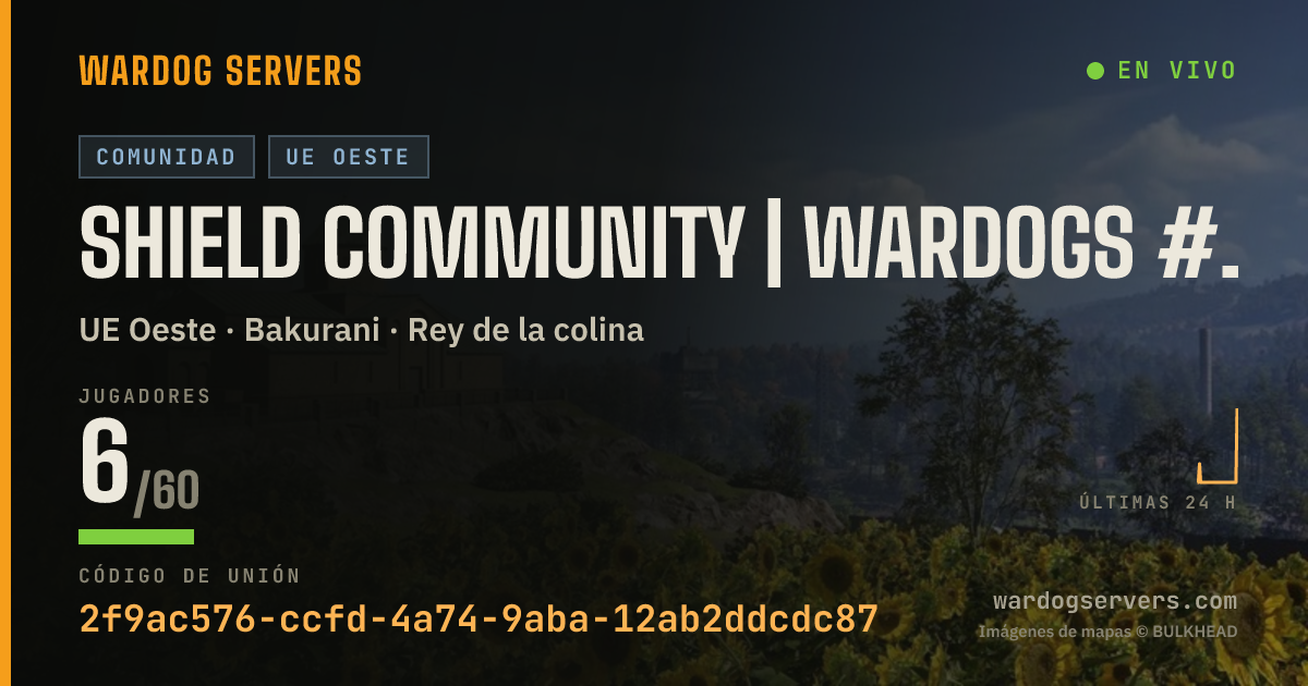 Banner de estado en vivo de SHIELD Community | WarDogs #1