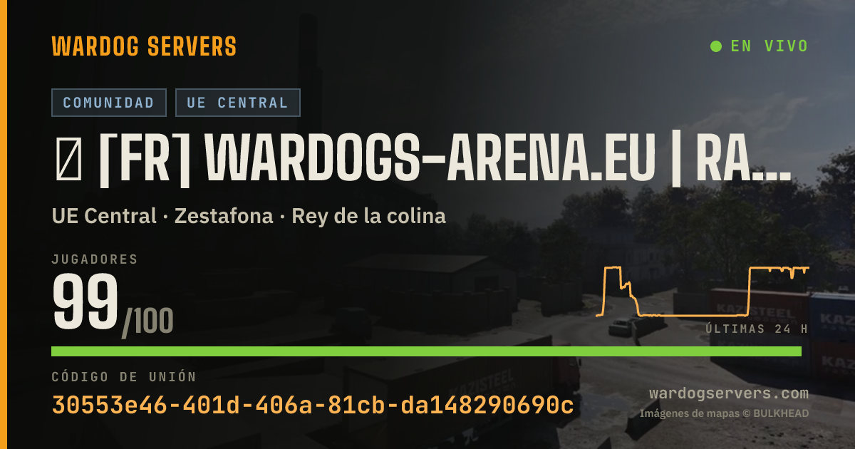 Banner de estado en vivo de ★ [FR] WARDOGS-ARENA.EU | RANKED | YOUR RANK. #01