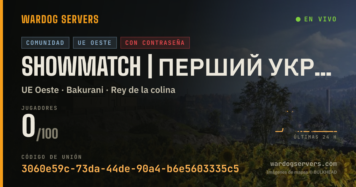 Banner de estado en vivo de SHOWMATCH | ПЕРШИЙ УКРАЇНСЬКИЙ | WARDOGS COM UA