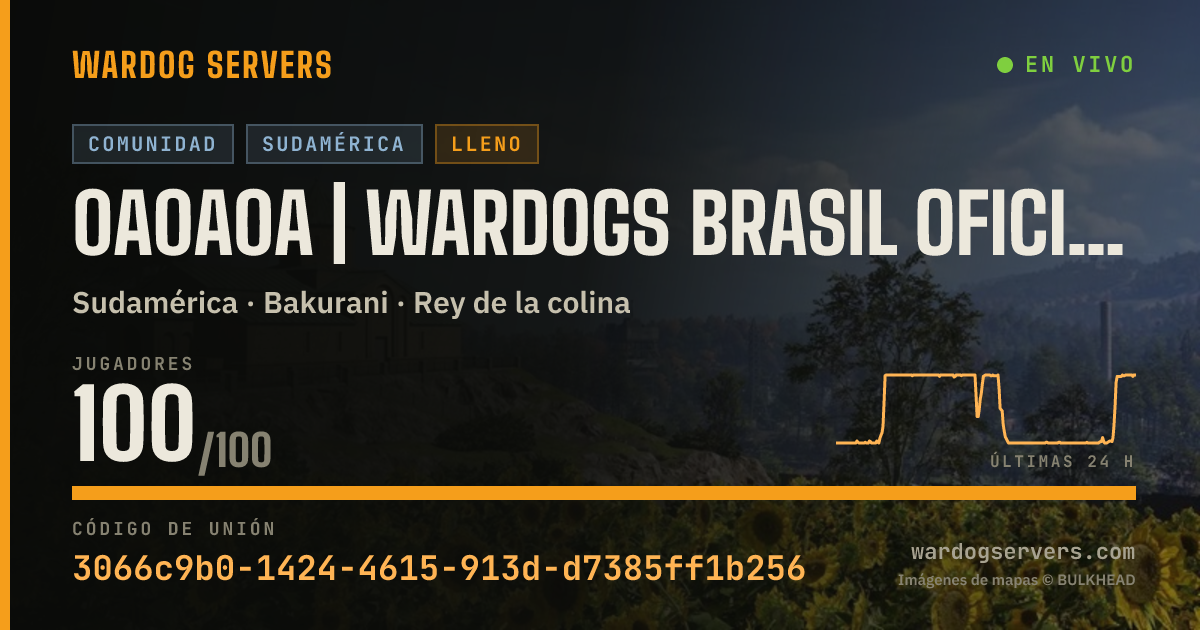 Banner de estado en vivo de 0A0A0A | WARDOGS BRASIL OFICIAL #1 | discord.gg/wardogsbrasil