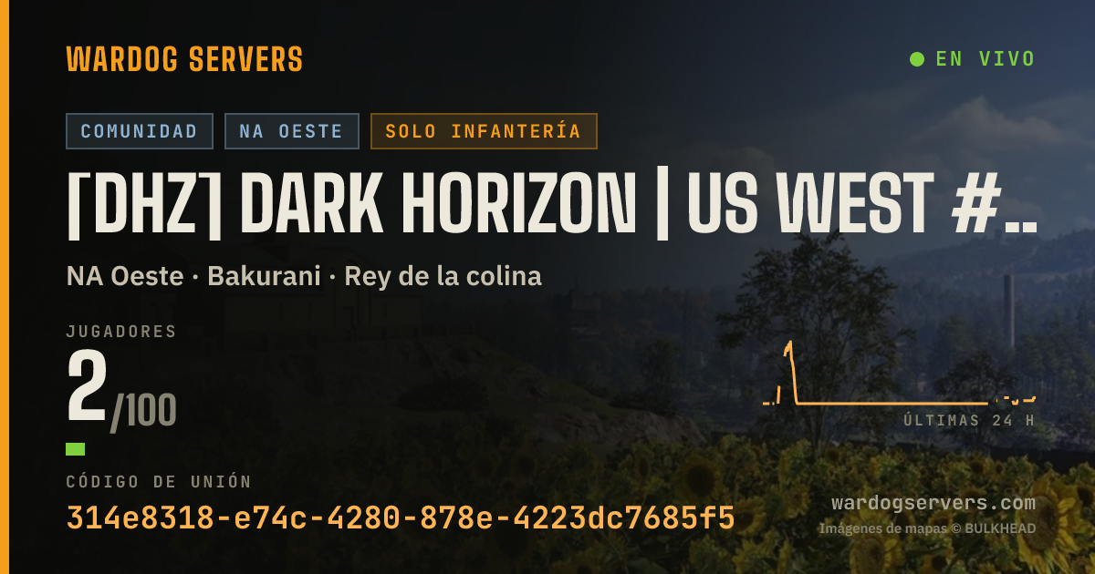 Banner de estado en vivo de [DHZ] DARK HORIZON | US WEST #1 | DARKHORIZON.GG