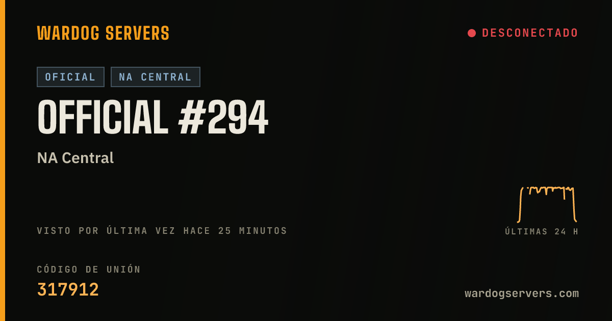 Banner de estado en vivo de Official #294