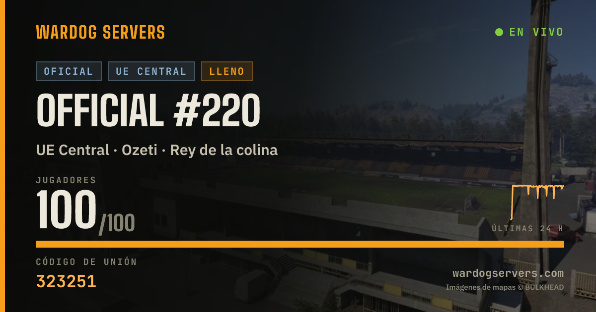 Banner de estado en vivo de Official #220
