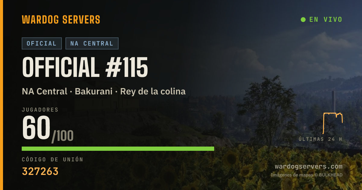 Banner de estado en vivo de Official #115