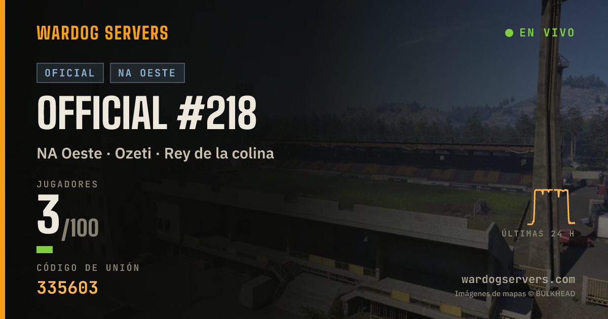 Banner de estado en vivo de Official #218