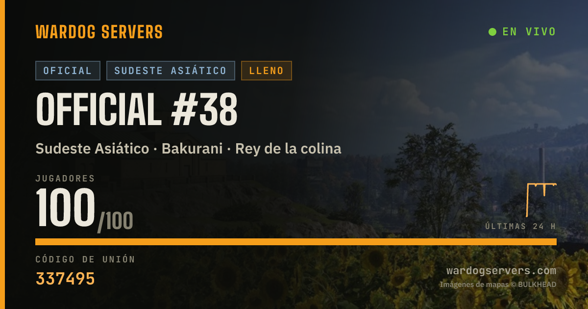 Banner de estado en vivo de Official #38