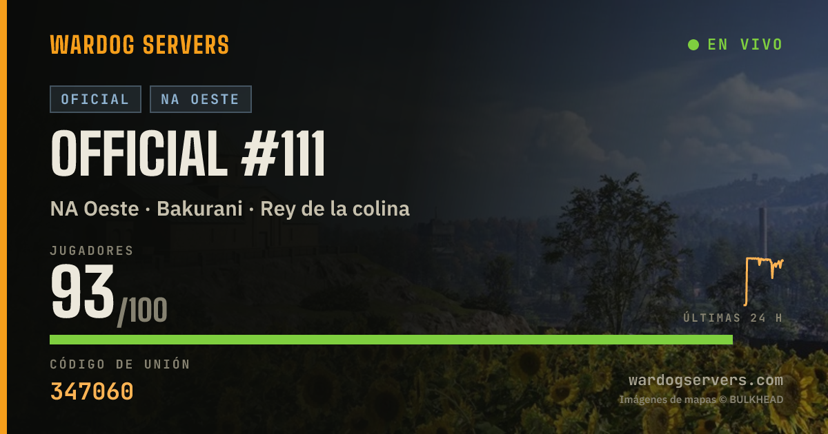 Banner de estado en vivo de Official #111