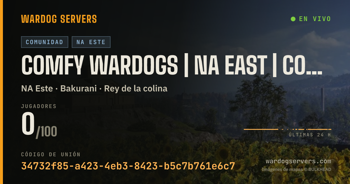 Banner de estado en vivo de Comfy Wardogs | NA East | ComfyCasuals.gg