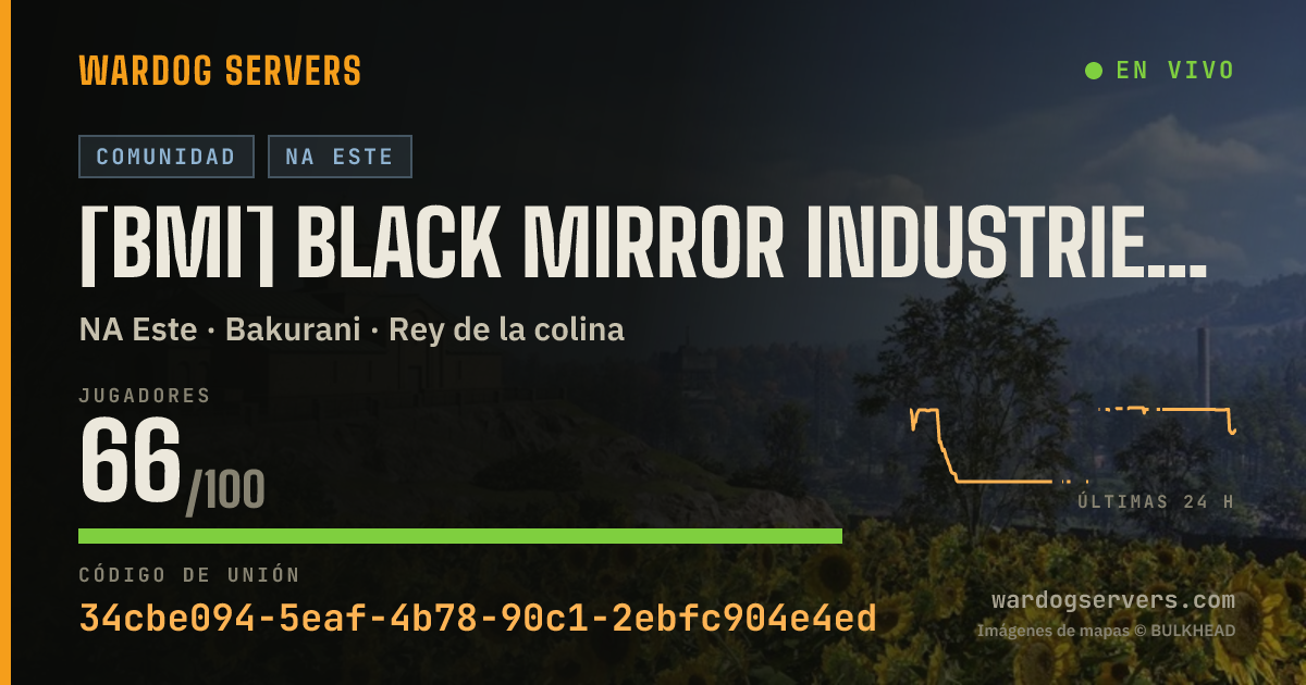 Banner de estado en vivo de [BMI] Black Mirror Industries | discord.gg/QtTW5EKc8