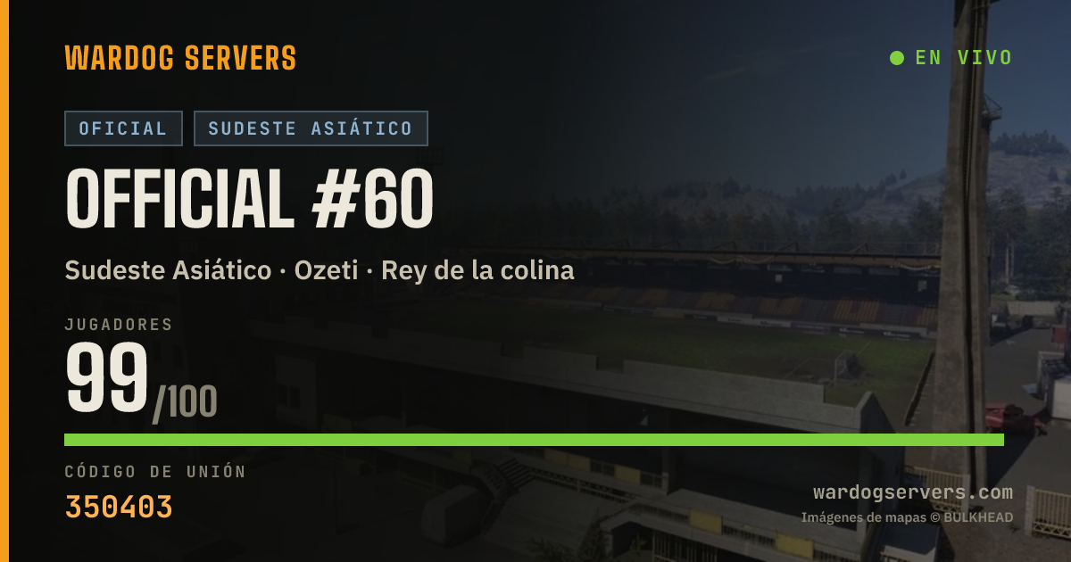 Banner de estado en vivo de Official #60
