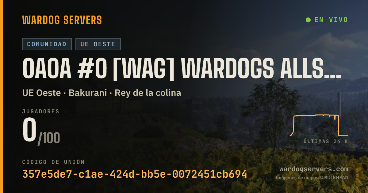 Banner de estado en vivo de 0A0A #0 [WAG] Wardogs Allstars Germany DE/EN