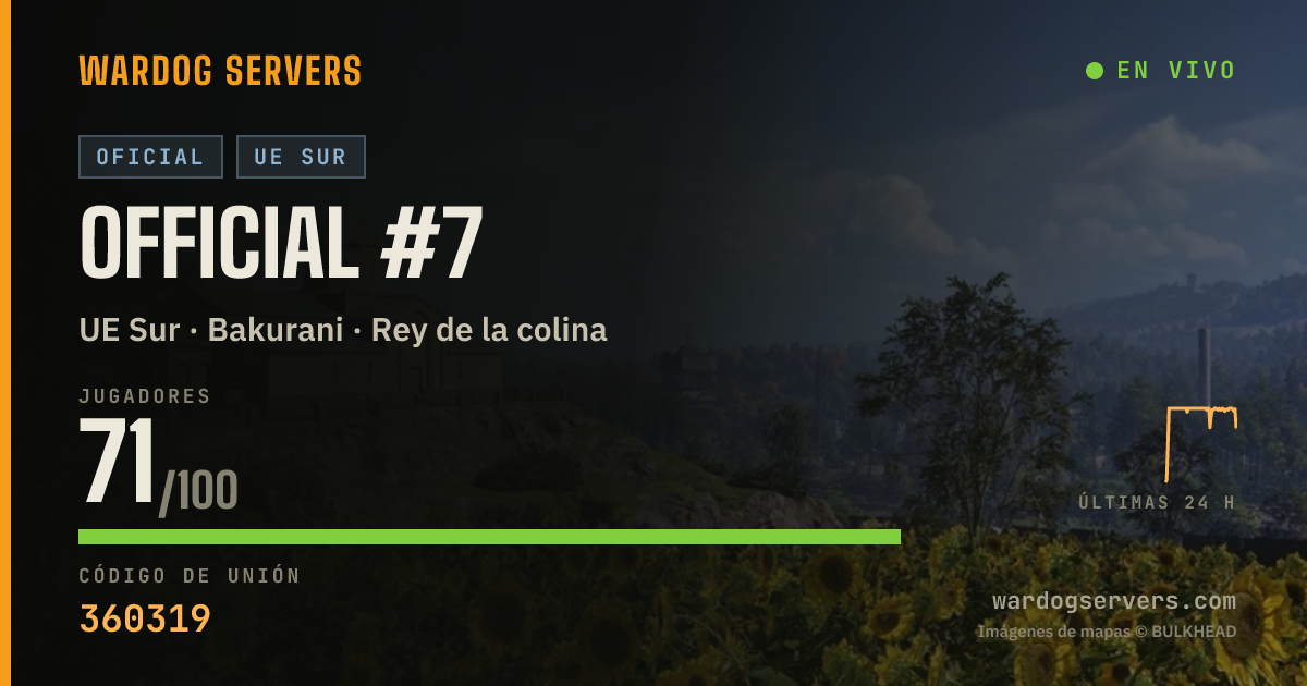 Banner de estado en vivo de Official #7