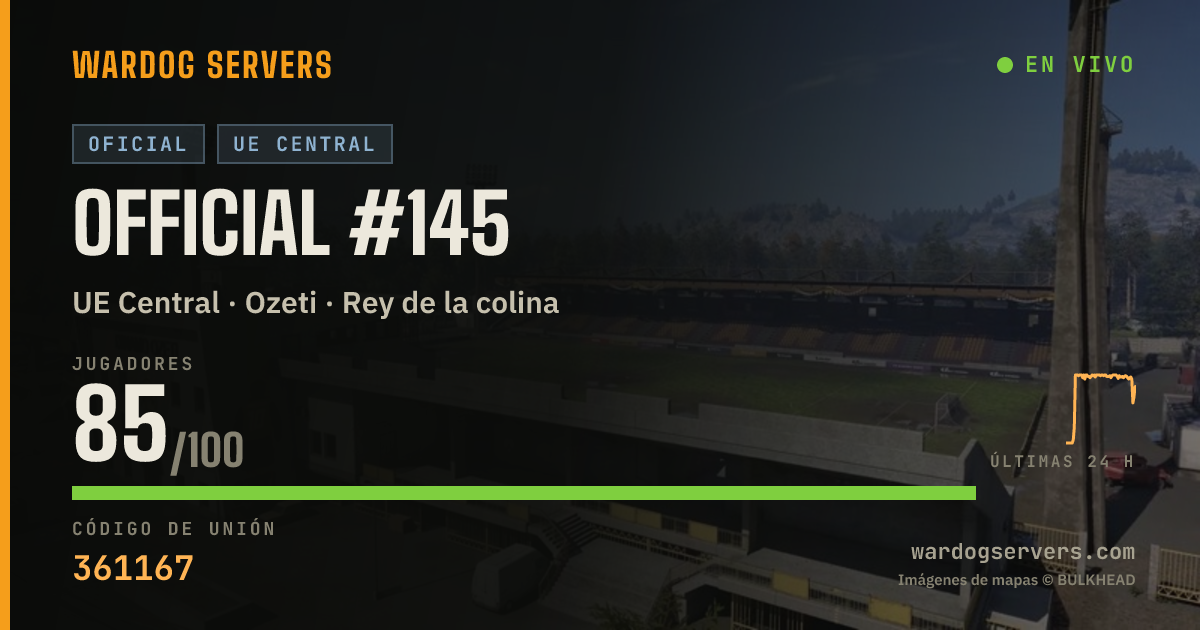 Banner de estado en vivo de Official #145