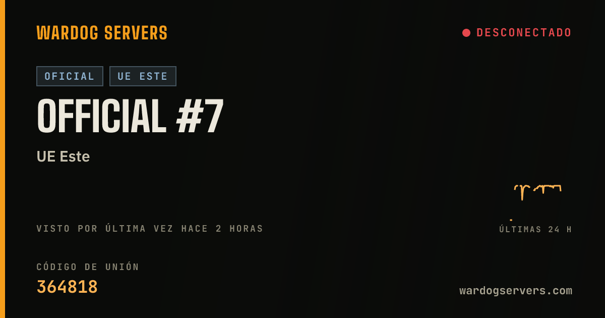 Banner de estado en vivo de Official #7