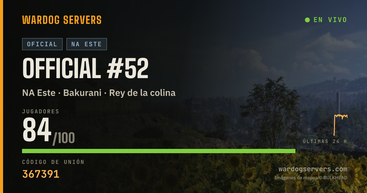 Banner de estado en vivo de Official #52