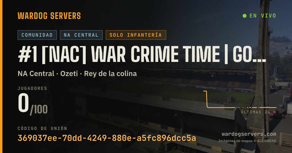 Banner de estado en vivo de #1 [NAC] WAR CRIME TIME | Good Beans • Bad Decisions