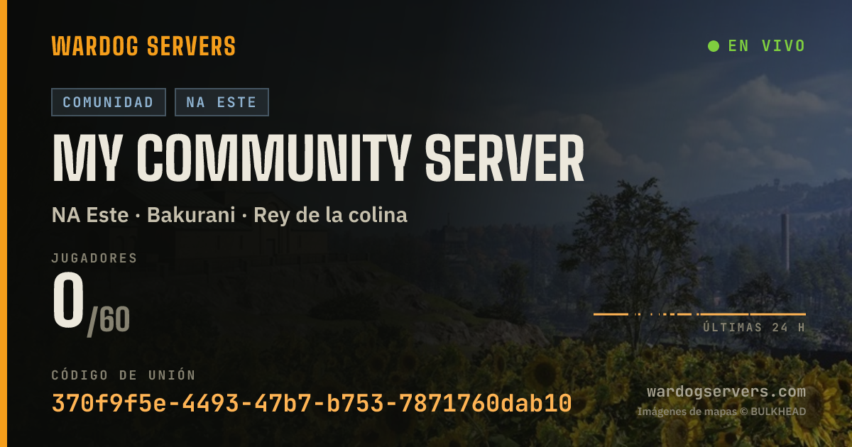 Banner de estado en vivo de My Community Server