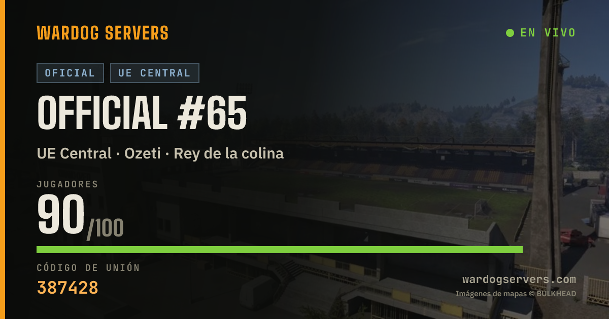 Banner de estado en vivo de Official #65