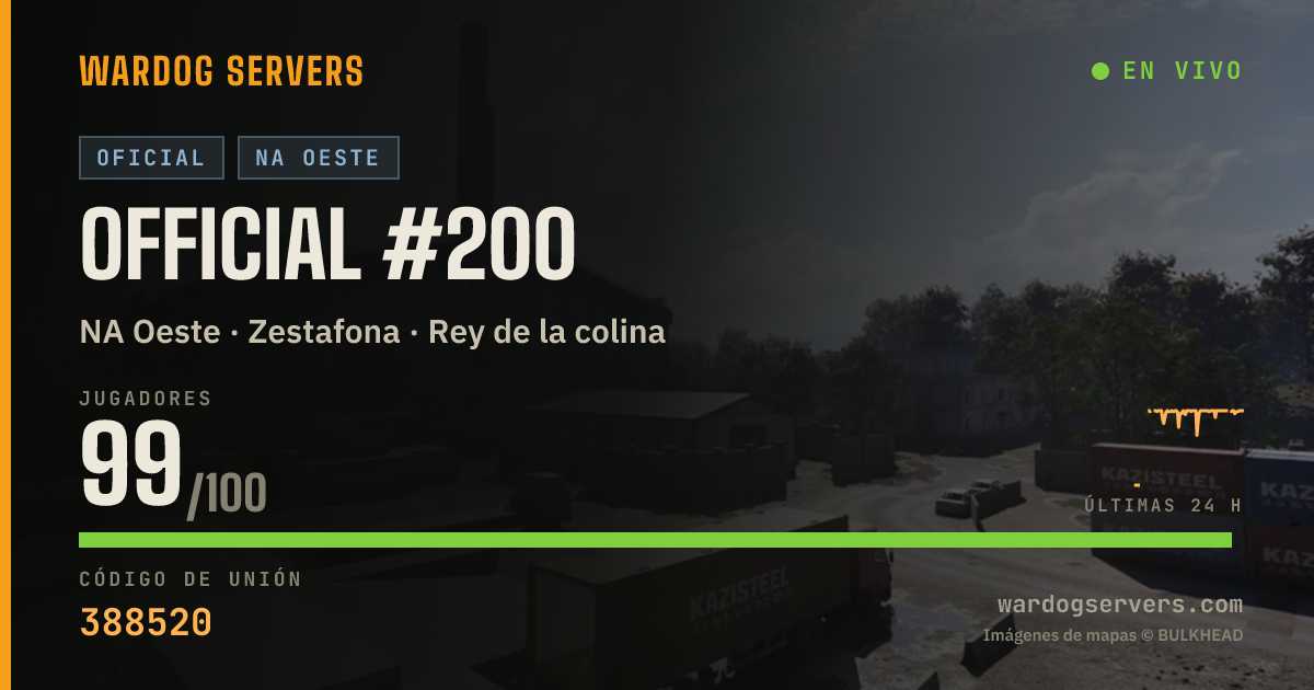 Banner de estado en vivo de Official #200