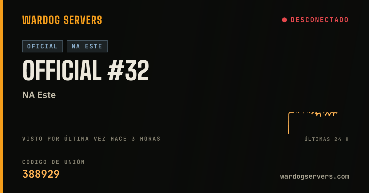 Banner de estado en vivo de Official #32