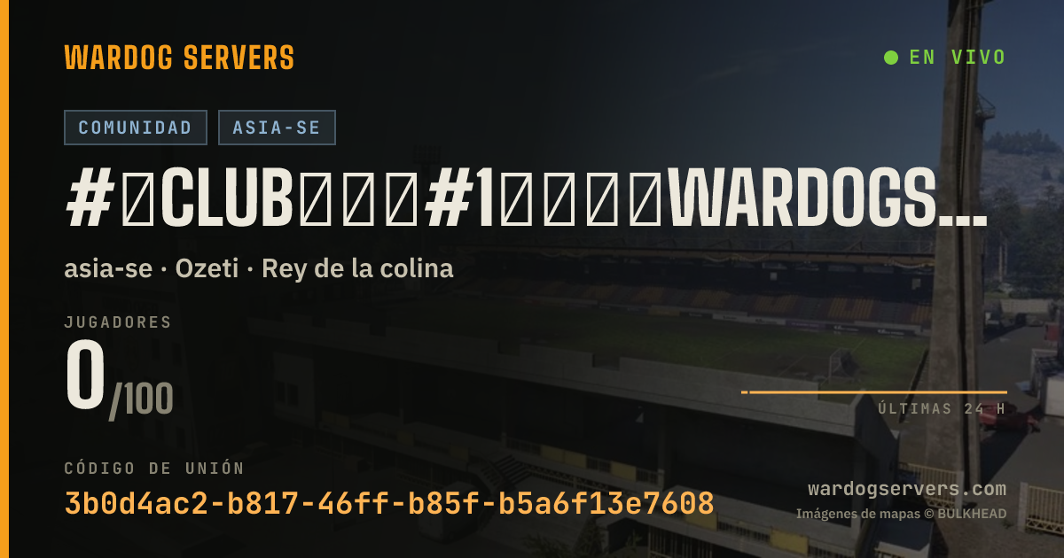 Banner de estado en vivo de #【Club社区】#1【香港】WardogsClub.CN|标准|Oopz:008116|QQ群1102650986