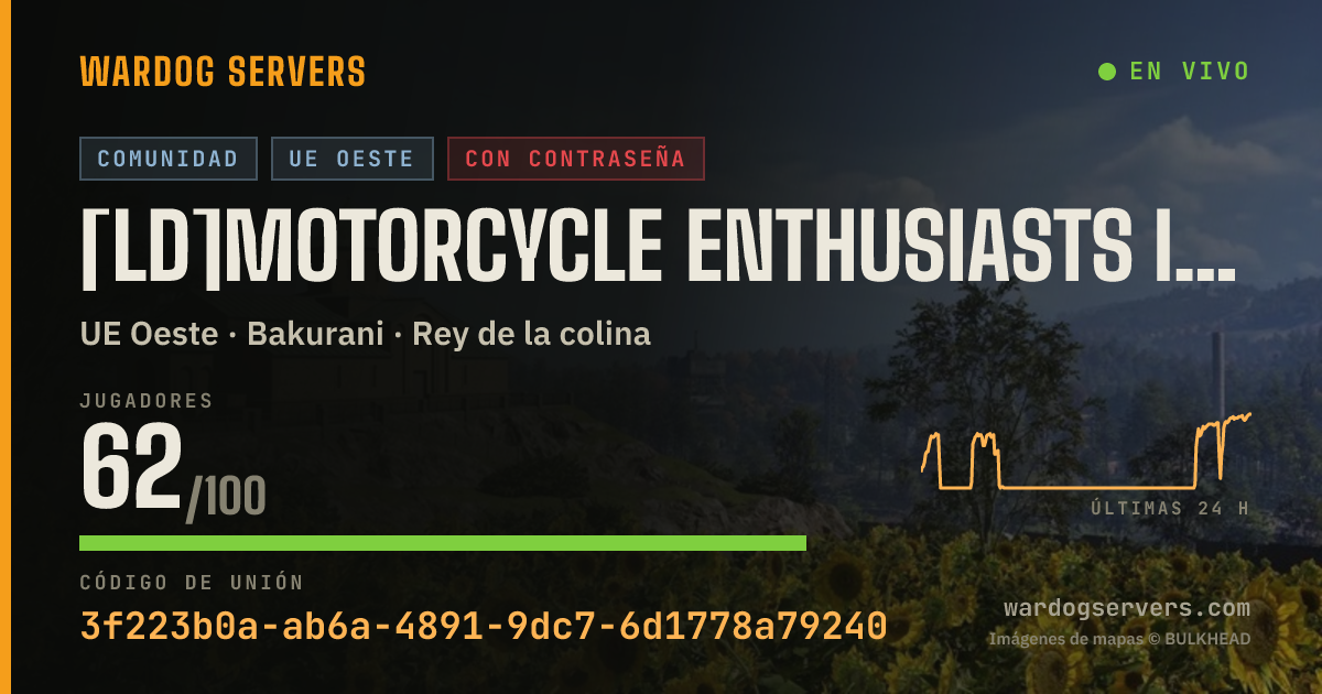 Banner de estado en vivo de [LD]Motorcycle enthusiasts IActive Admins
