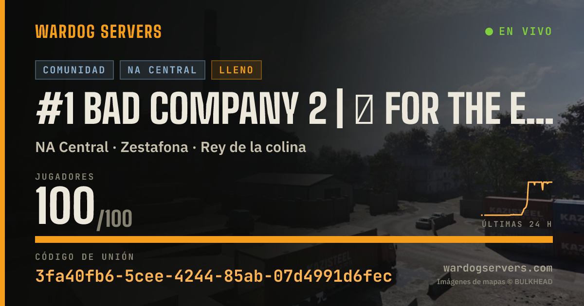 Banner de estado en vivo de #1 BAD COMPANY 2 | ☆ FOR THE EMPLOYED GAMERS ☆