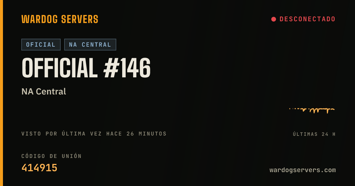Banner de estado en vivo de Official #146