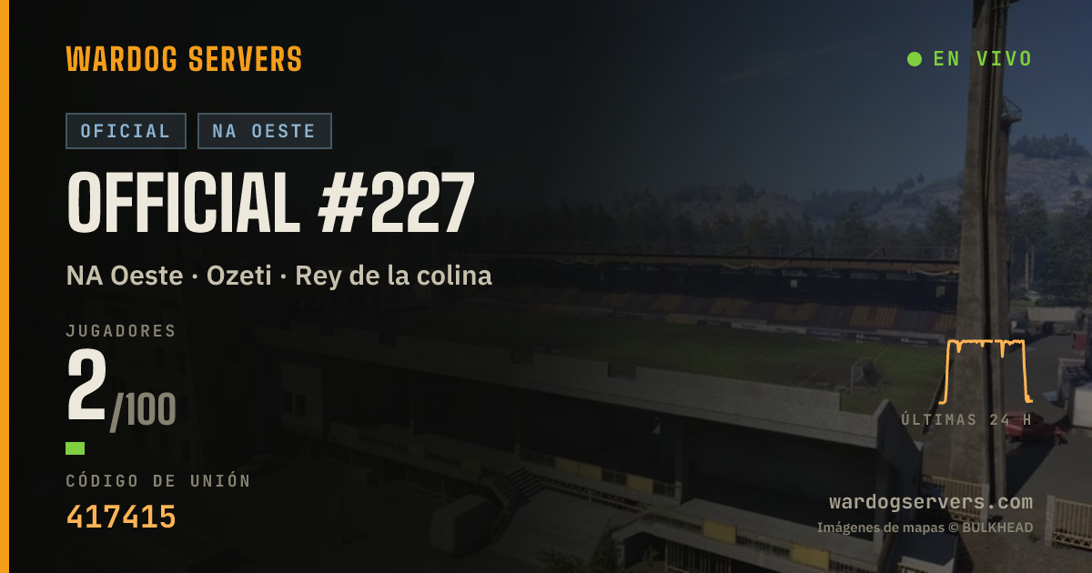 Banner de estado en vivo de Official #227