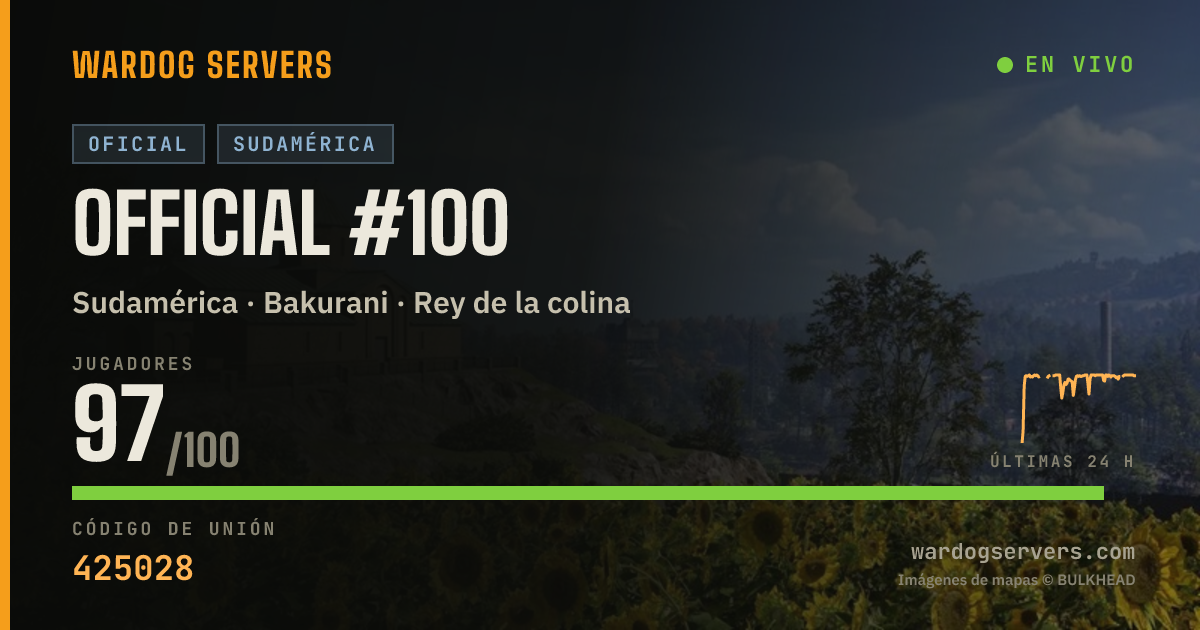 Banner de estado en vivo de Official #100
