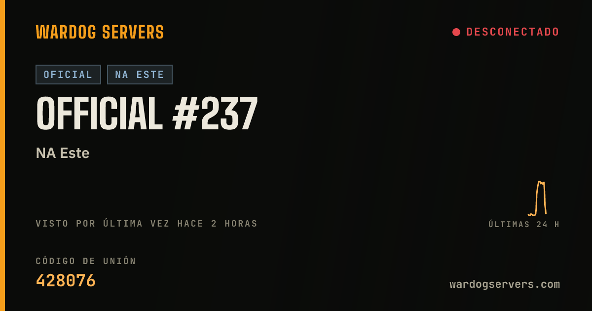 Banner de estado en vivo de Official #237