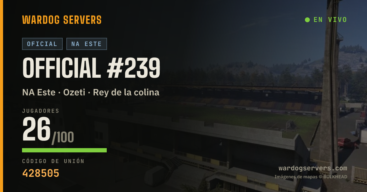 Banner de estado en vivo de Official #239