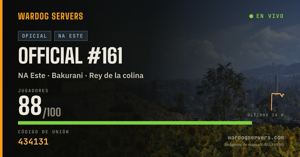 Banner de estado en vivo de Official #161