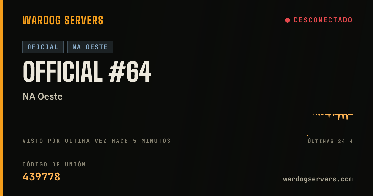 Banner de estado en vivo de Official #64