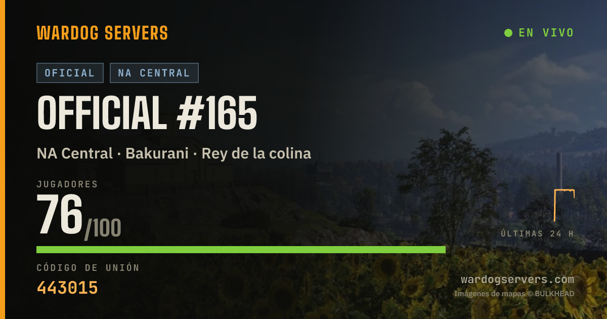 Banner de estado en vivo de Official #165