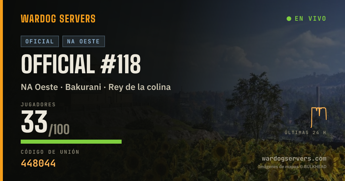 Banner de estado en vivo de Official #118