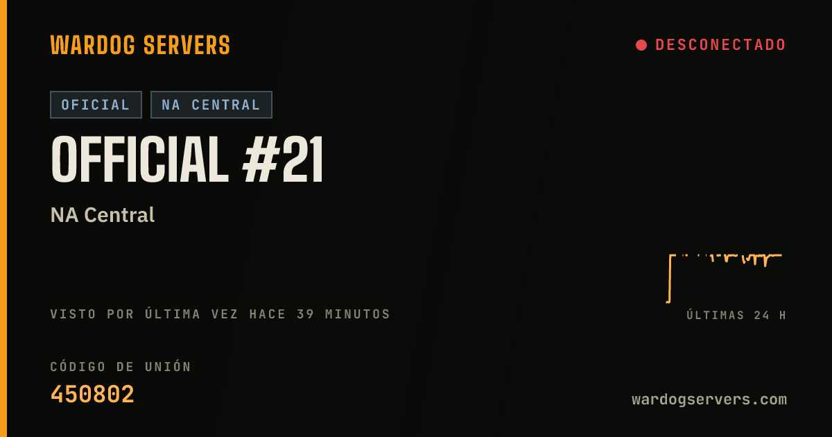 Banner de estado en vivo de Official #21