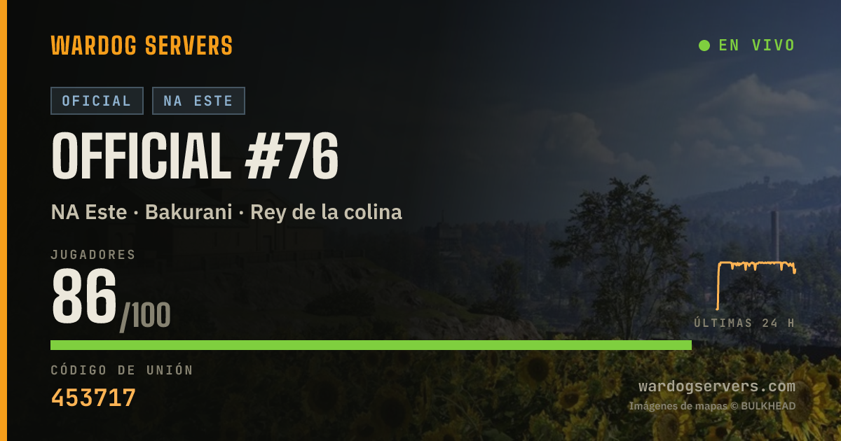 Banner de estado en vivo de Official #76